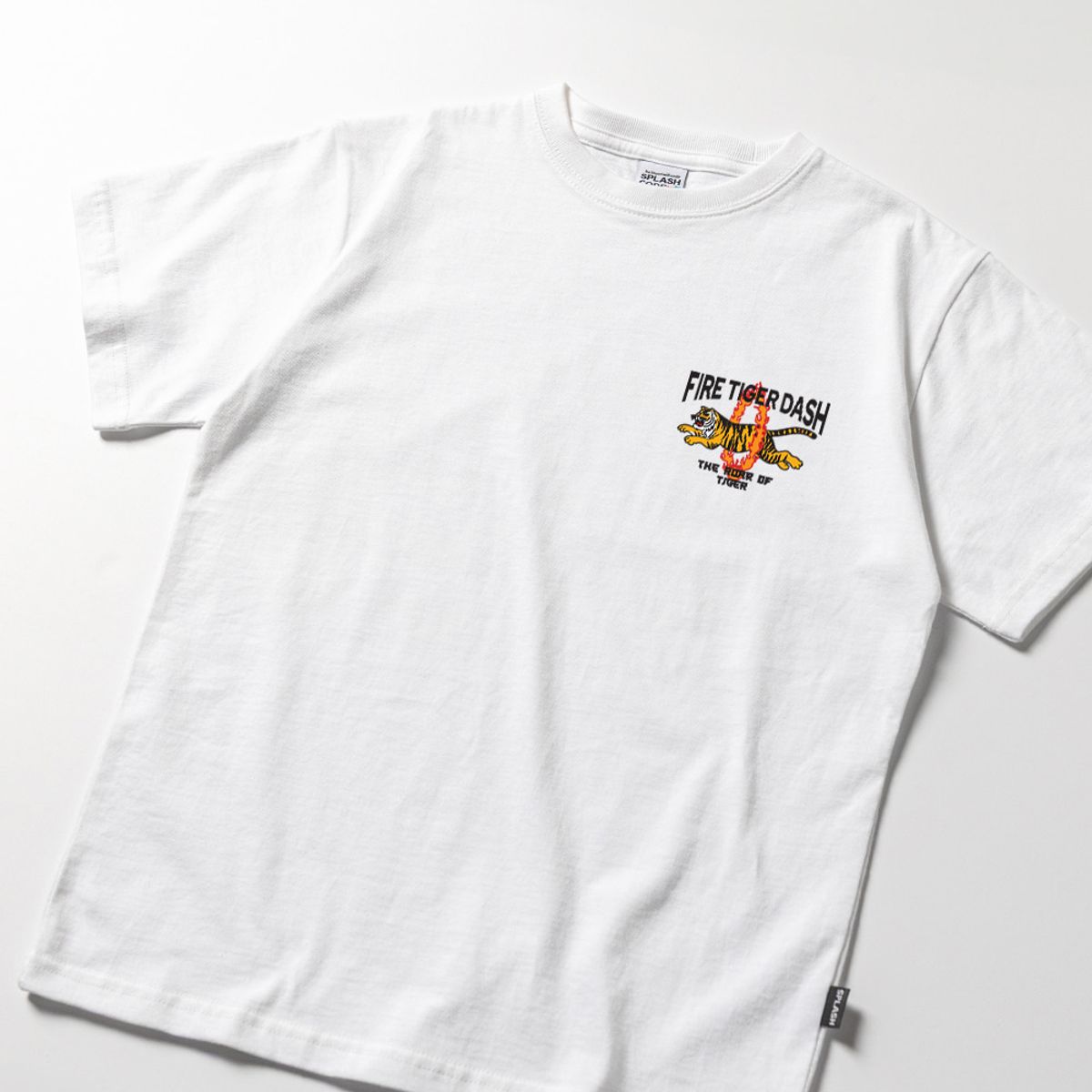 스플래시코드 키즈(SPLASHCODE KIDS) 키즈 반팔 티셔츠 화이트 - 포효(Roar)