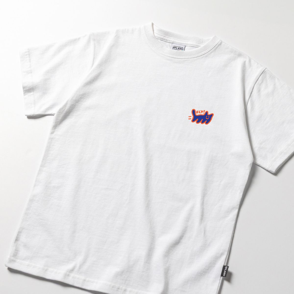 스플래시코드 키즈(SPLASHCODE KIDS) 키즈 반팔 티셔츠 화이트 - 플라잉 캣(Flying Cat)