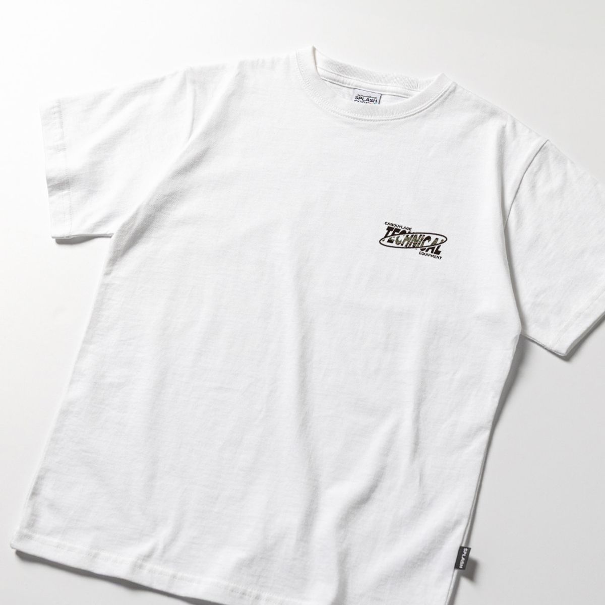 스플래시코드 키즈(SPLASHCODE KIDS) 키즈 반팔 티셔츠 화이트 - 타이거 스트라이프(Tiger Stripe)