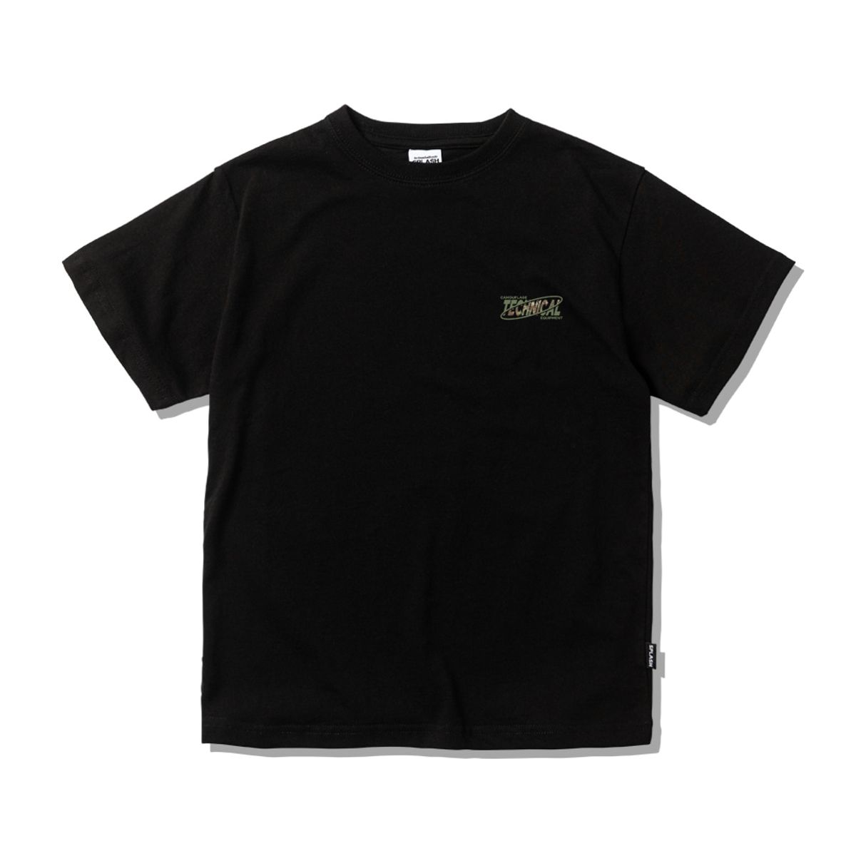 스플래시코드 키즈(SPLASHCODE KIDS) 키즈 반팔 티셔츠 블랙 - 멀티캠 카모(Multicam Camo)