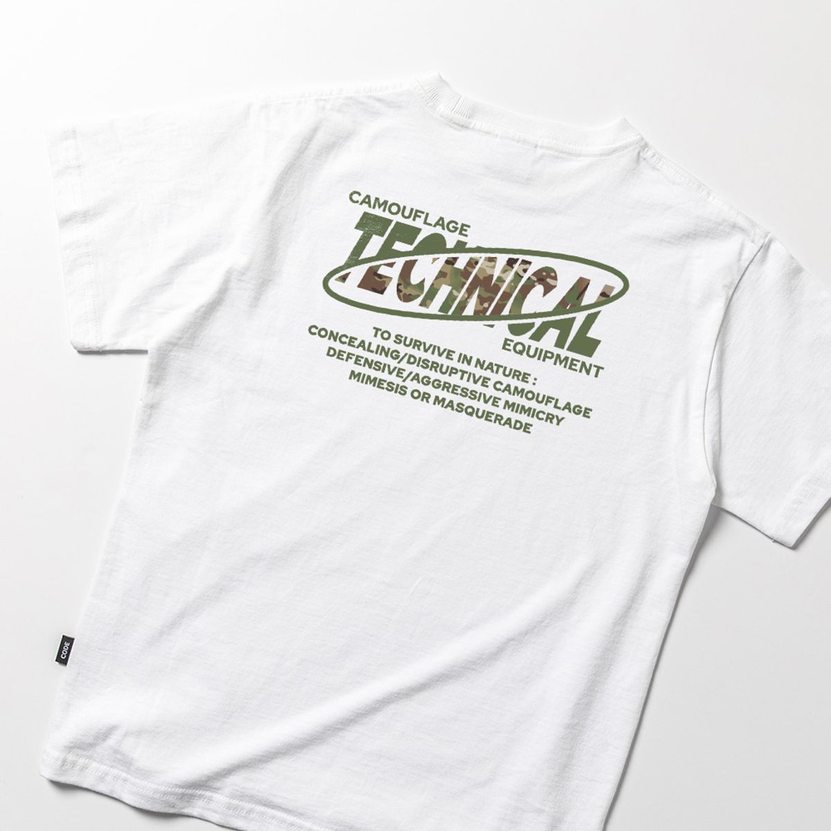 스플래시코드 키즈(SPLASHCODE KIDS) 키즈 반팔 티셔츠 화이트 - 멀티캠 카모(Multicam Camo)