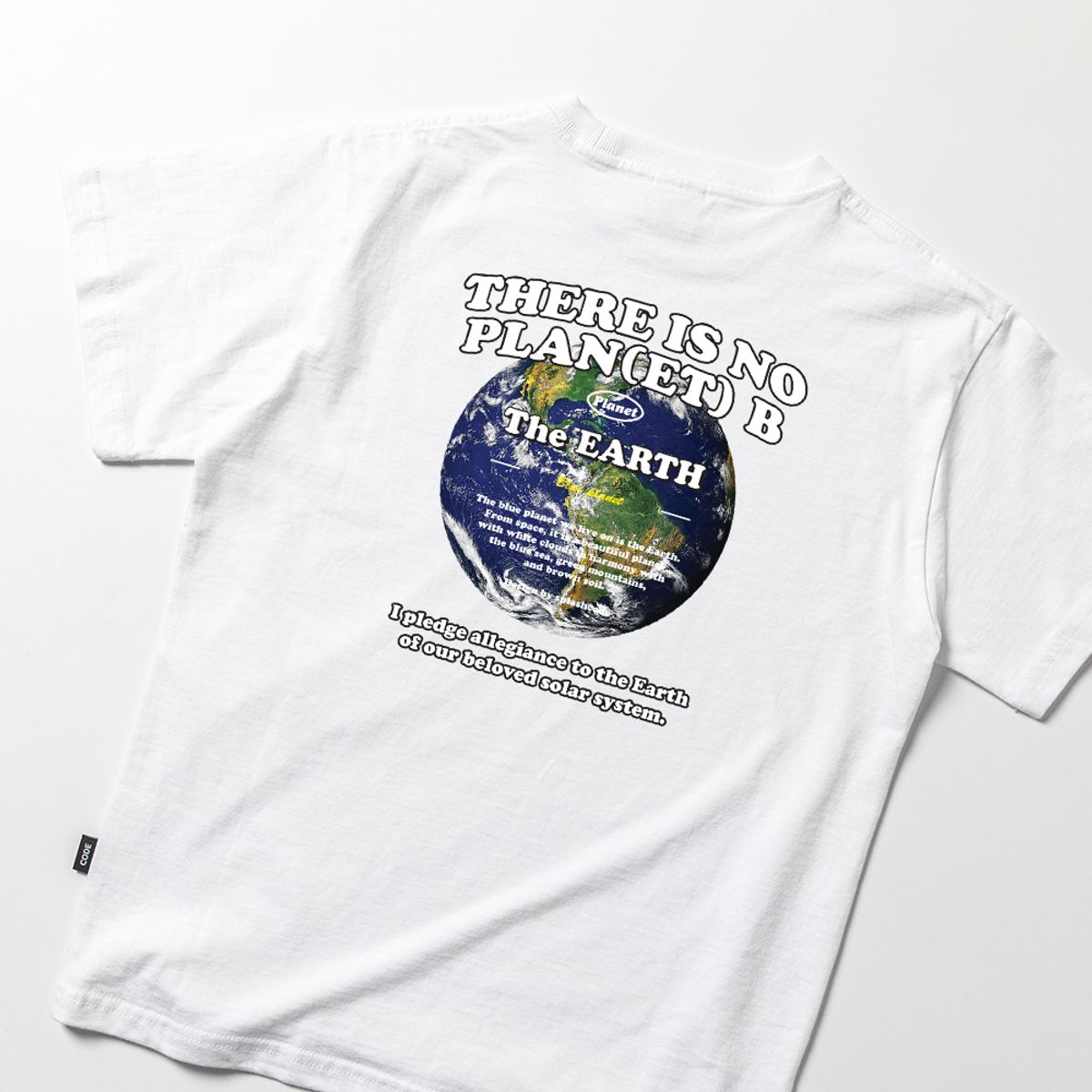 스플래시코드 키즈(SPLASHCODE KIDS) 키즈 반팔 티셔츠 화이트 - 플래닛 어스(Planet Earth)