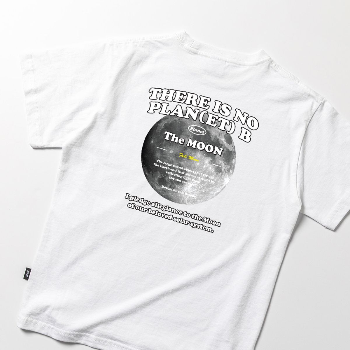 스플래시코드 키즈(SPLASHCODE KIDS) 키즈 반팔 티셔츠 화이트 - 플래닛 문(Planet Moon)