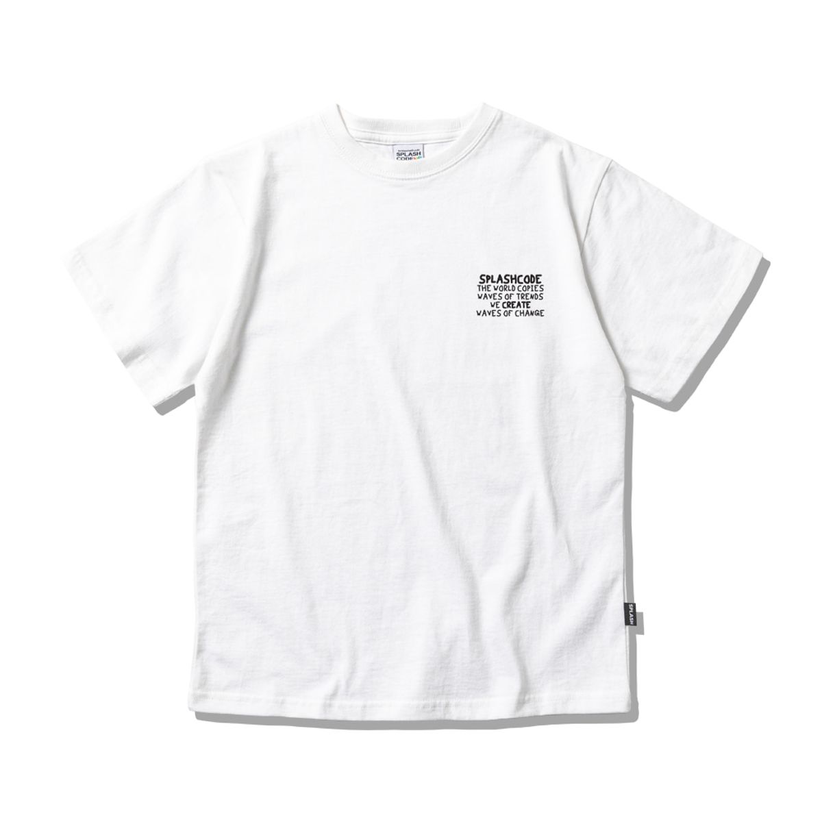 스플래시코드 키즈(SPLASHCODE KIDS) 키즈 반팔 티셔츠 화이트 - 웨이비 보트 클럽(Wavy Boat Club)