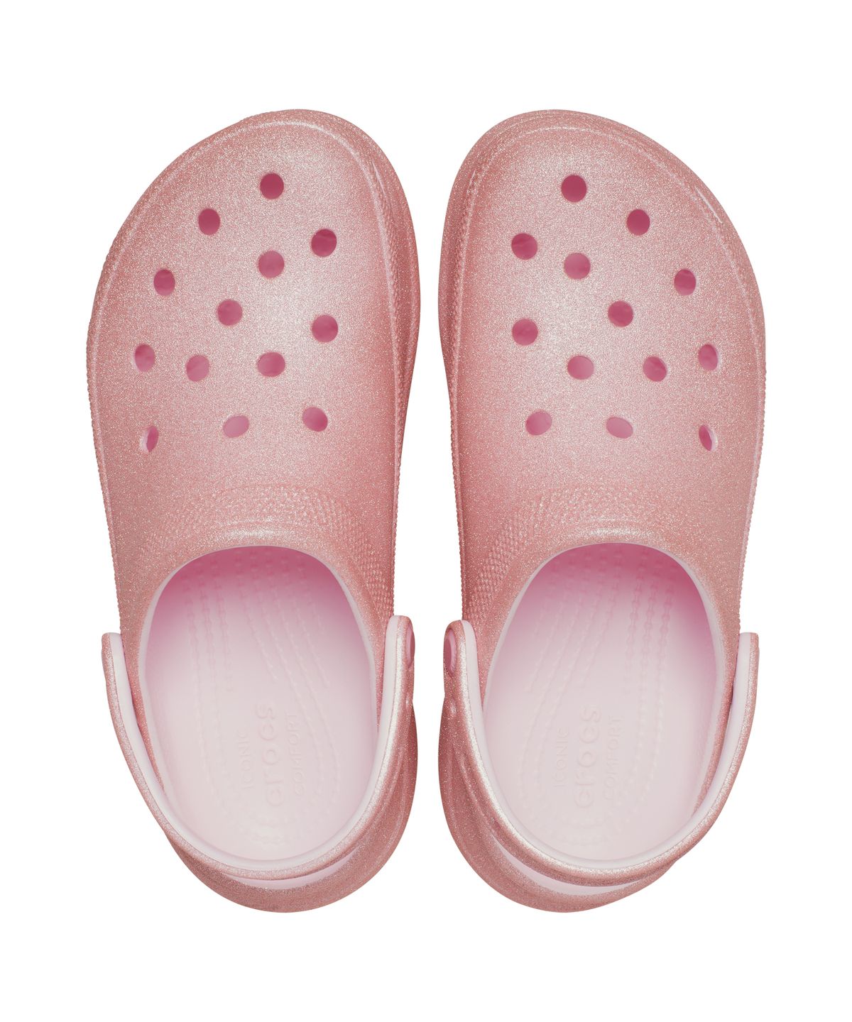 크록스(CROCS) 베이 글리터 클로그 - 핑크 밀크 / 207261-6ZW