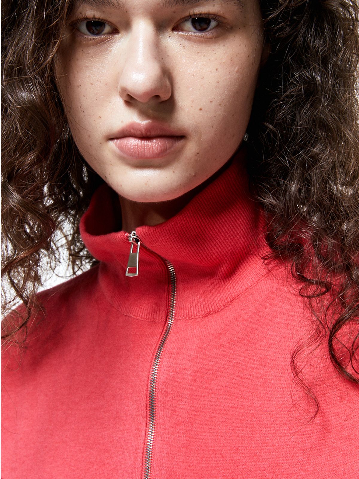 하우스공칠이씨(HAUS072C) KNIT SHIRTS MIX TOP PINK
