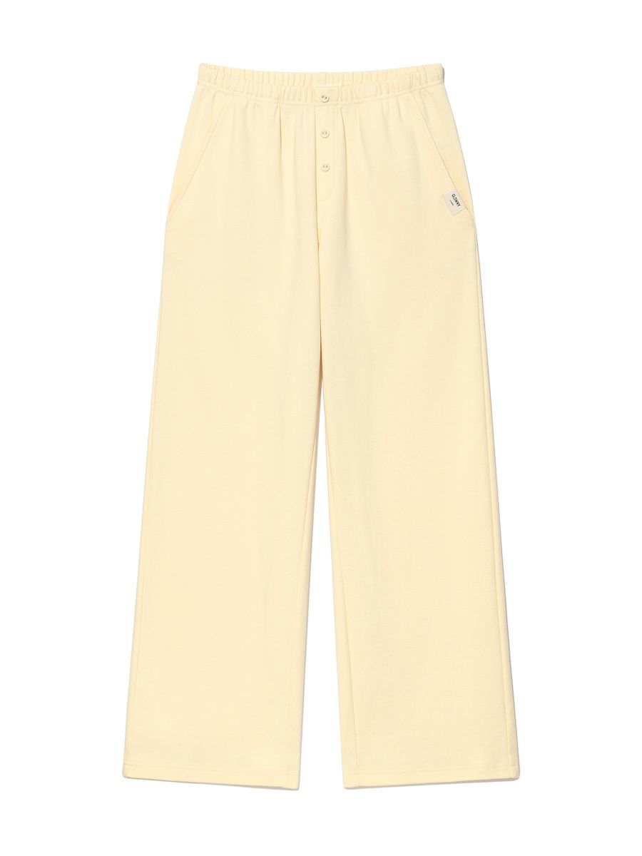 MUSINSA | GLOWNY G BUTTON FLY PANTS (BUTTER)