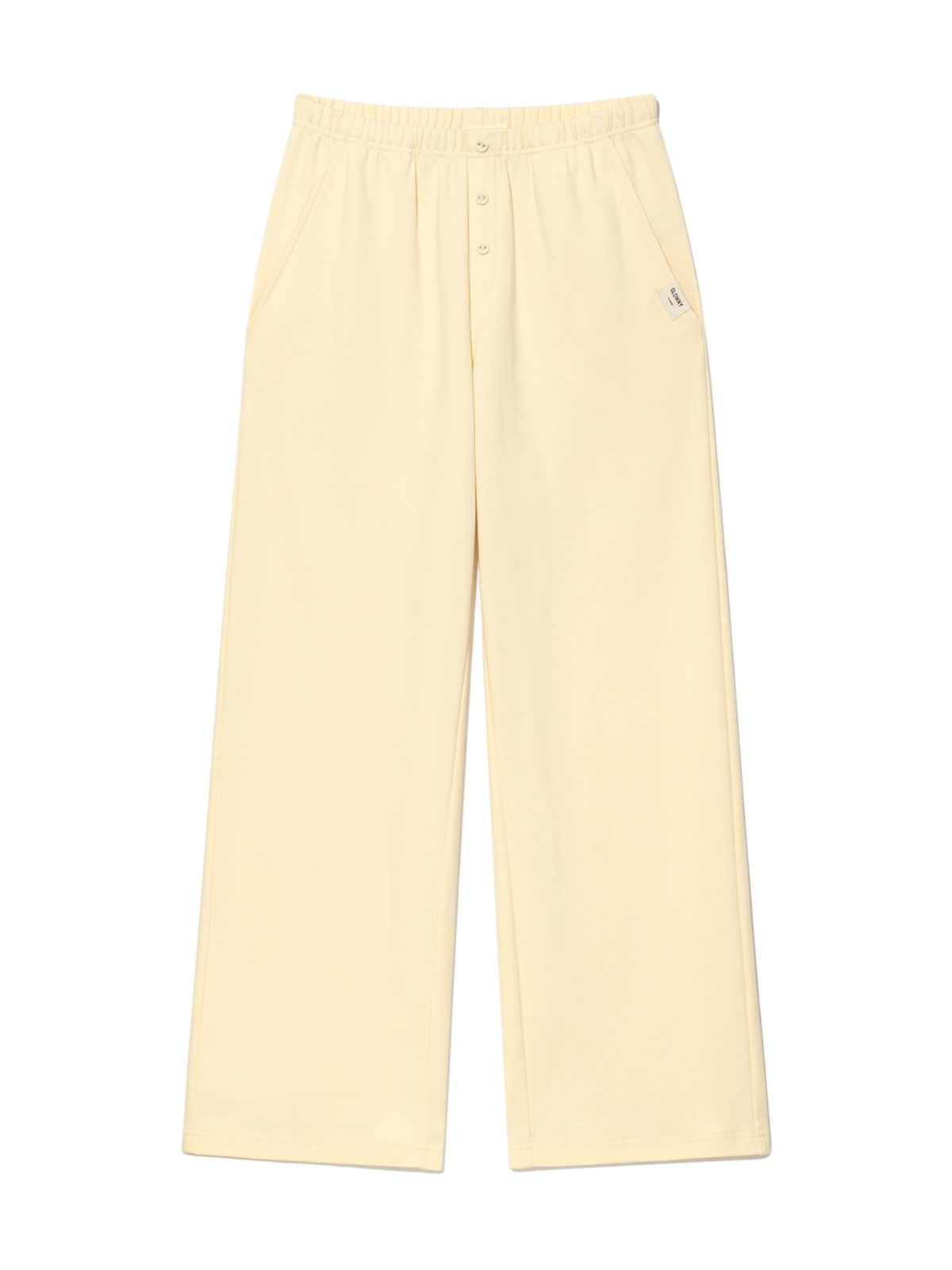 글로니(GLOWNY) G BUTTON FLY PANTS (BUTTER)