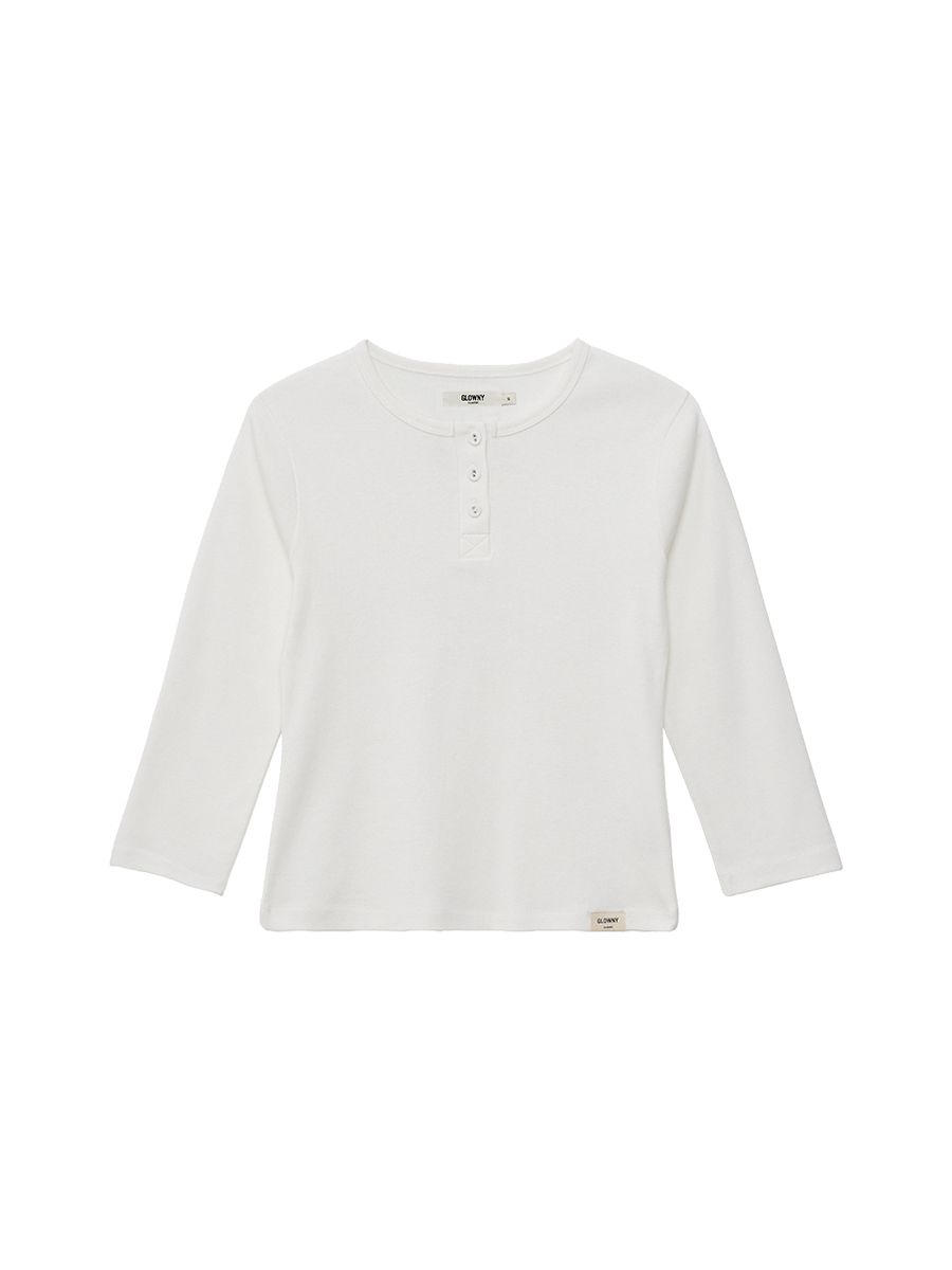 MUSINSA | GLOWNY 3/4 BUTTON FLY TEE_3 Colors