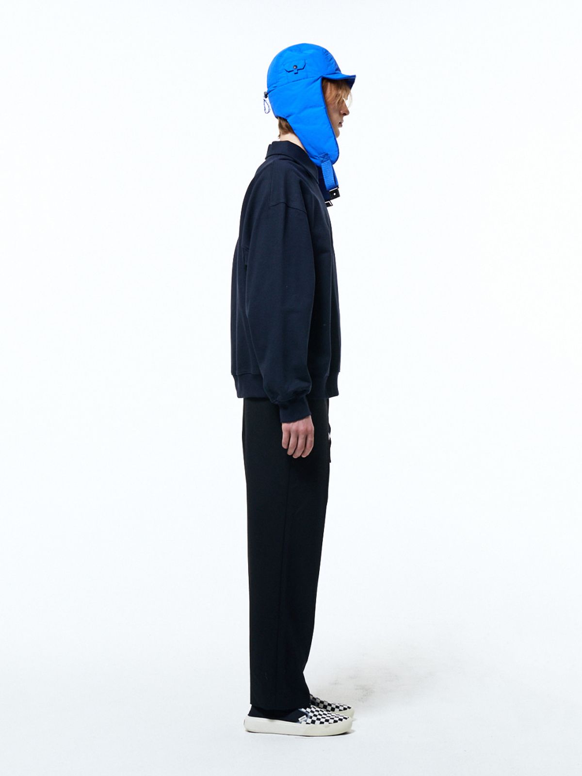하우스공칠이씨(HAUS072C) BELT DETAIL PANTS BLACK
