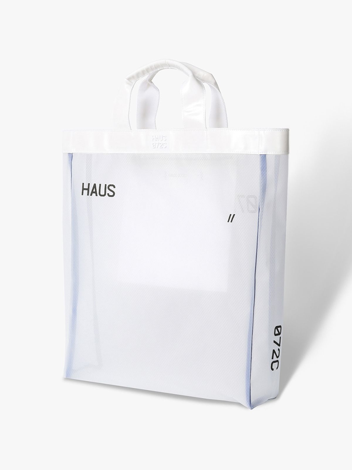 하우스공칠이씨(HAUS072C) CLEAR TOTE BAG WHITE
