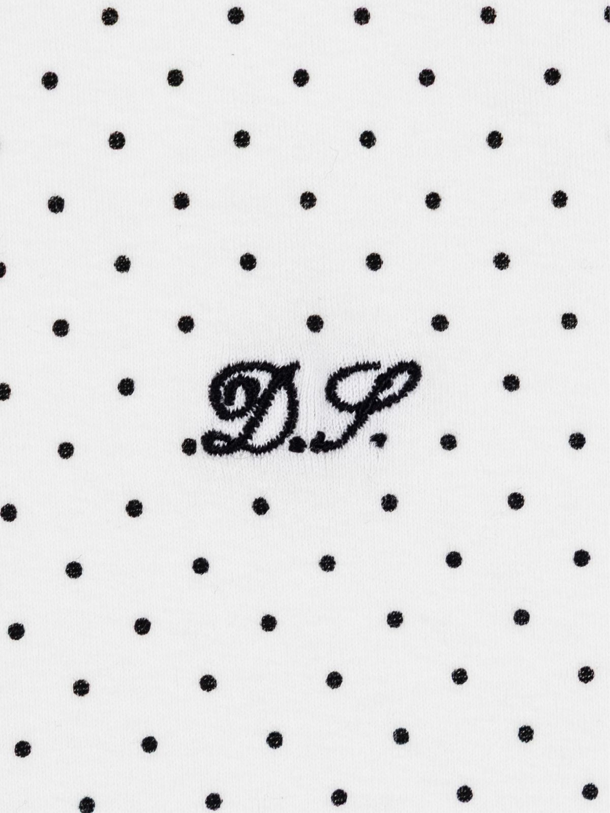 디어시스(Dearsis) Dot Cropped Tee (Black Dot)