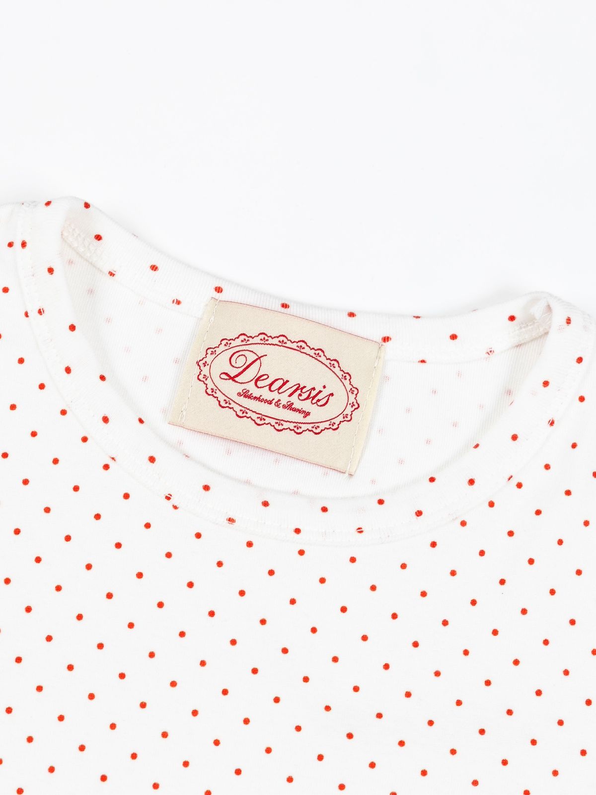 디어시스(Dearsis) Dot Cropped Tee (Red Dot)