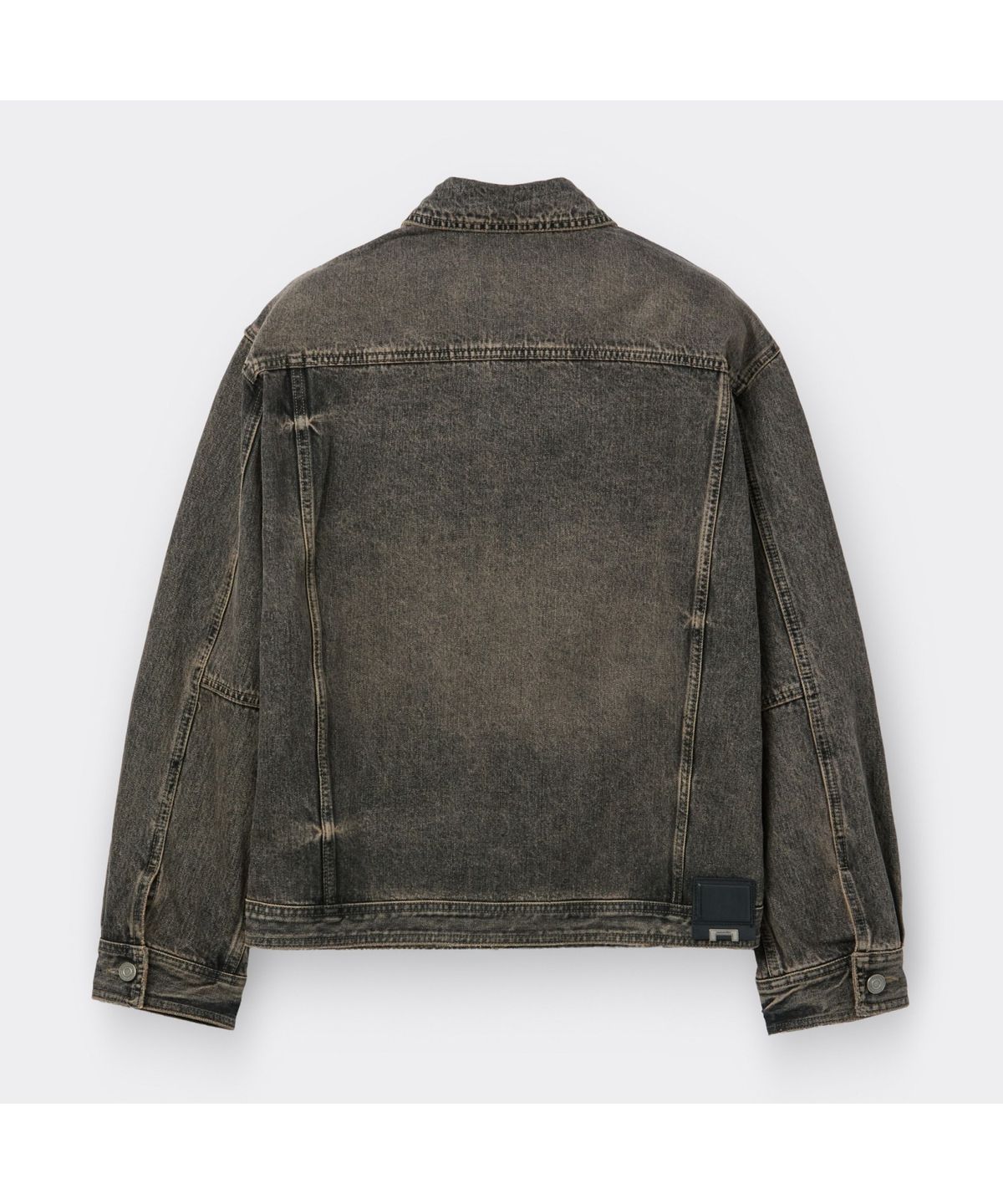 커스텀멜로우(CUSTOMELLOW) Brown Vintage Denim Shirt CWSAW25202BKX