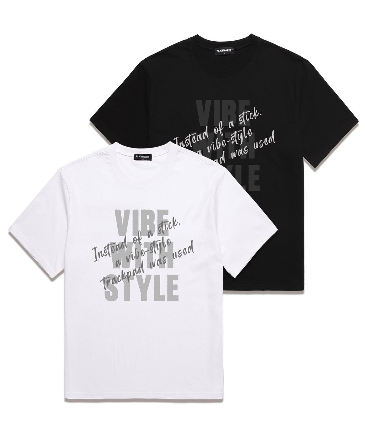 밴웍스(VANNWORKS) VIBE STYLE 반팔 티셔츠 (VS0130) 블랙