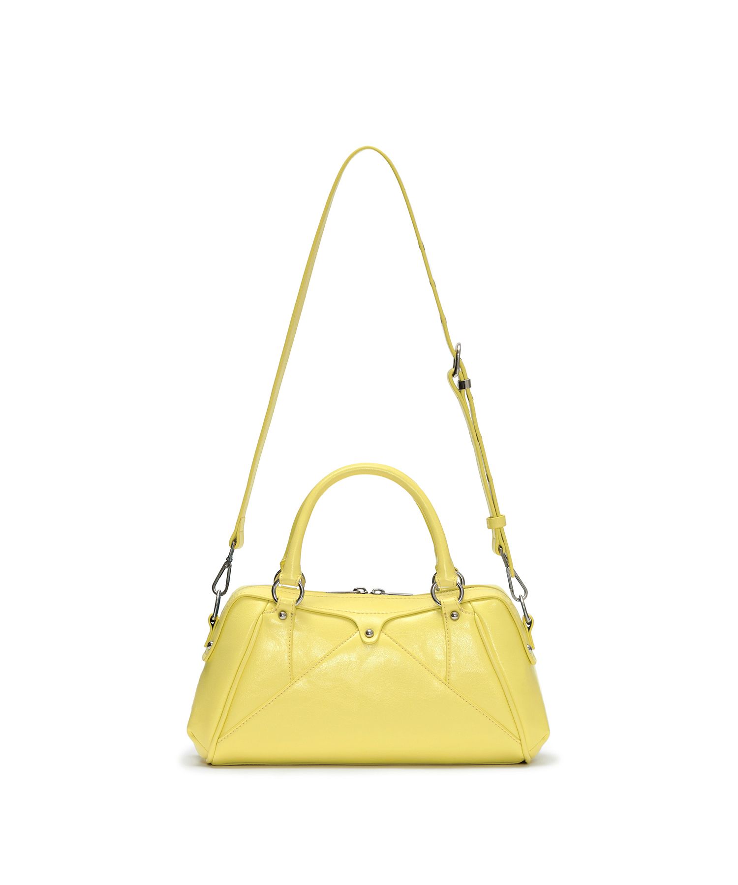MUSINSA | SUNBURNPROJECT Faux Leather Mini M.O.S Bag, LEMON