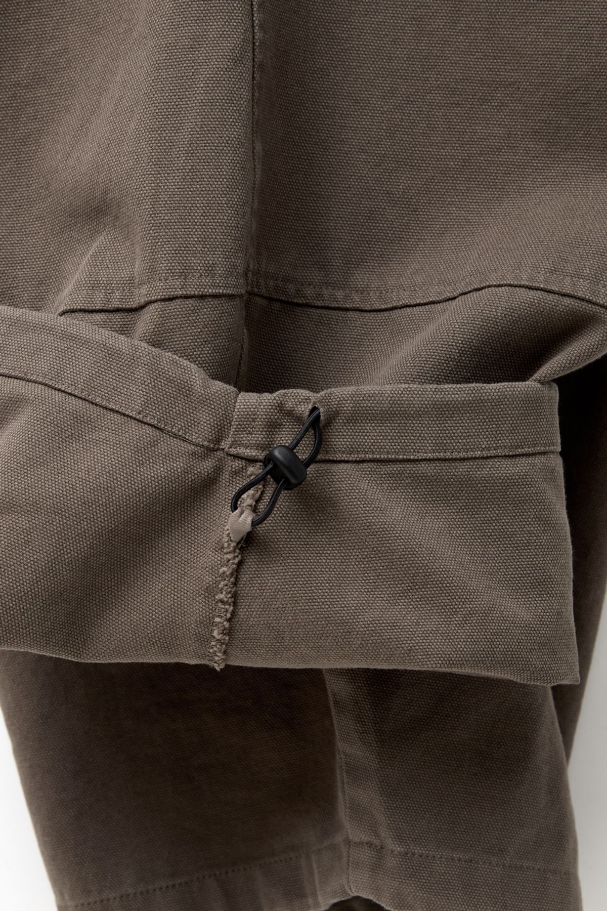 해칭룸(HATCHINGROOM) Volume Pants Oxford Washed Dark Beige