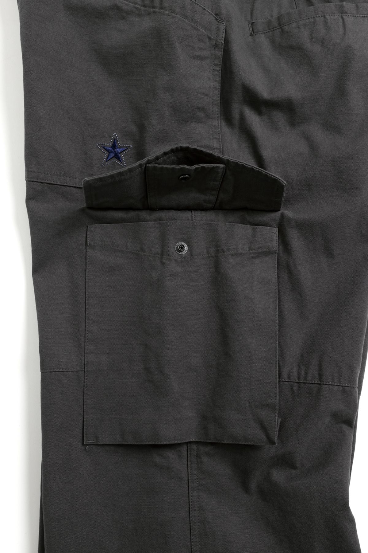 해칭룸(HATCHINGROOM) VTG Star Fatigue Pants Washed Charcoal