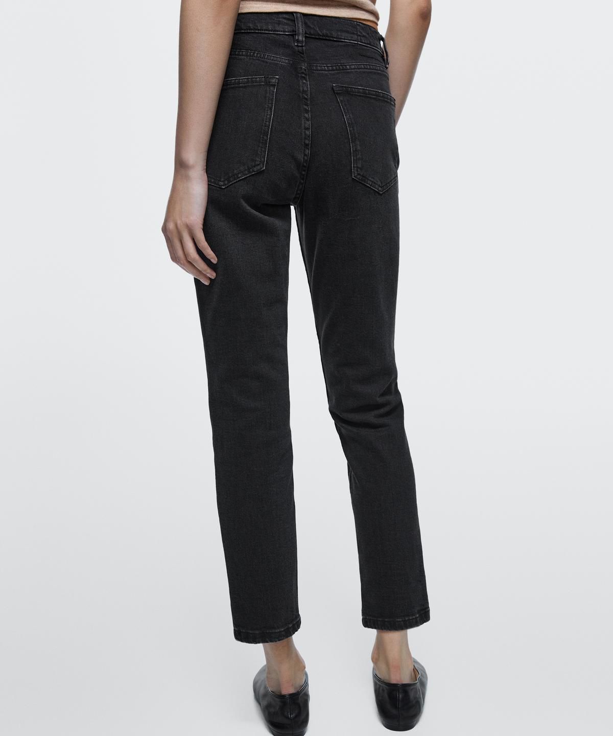 마시모두띠(MASSIMO DUTTI) 슬림핏 미드웨이스트 크롭 진
