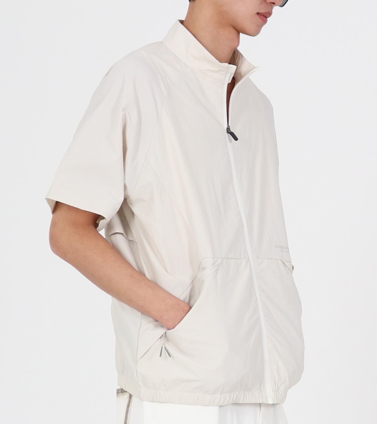 버튼서울(BUTTON SEOUL) CORDURA 집업 윈드 브레이커 (아이보리)