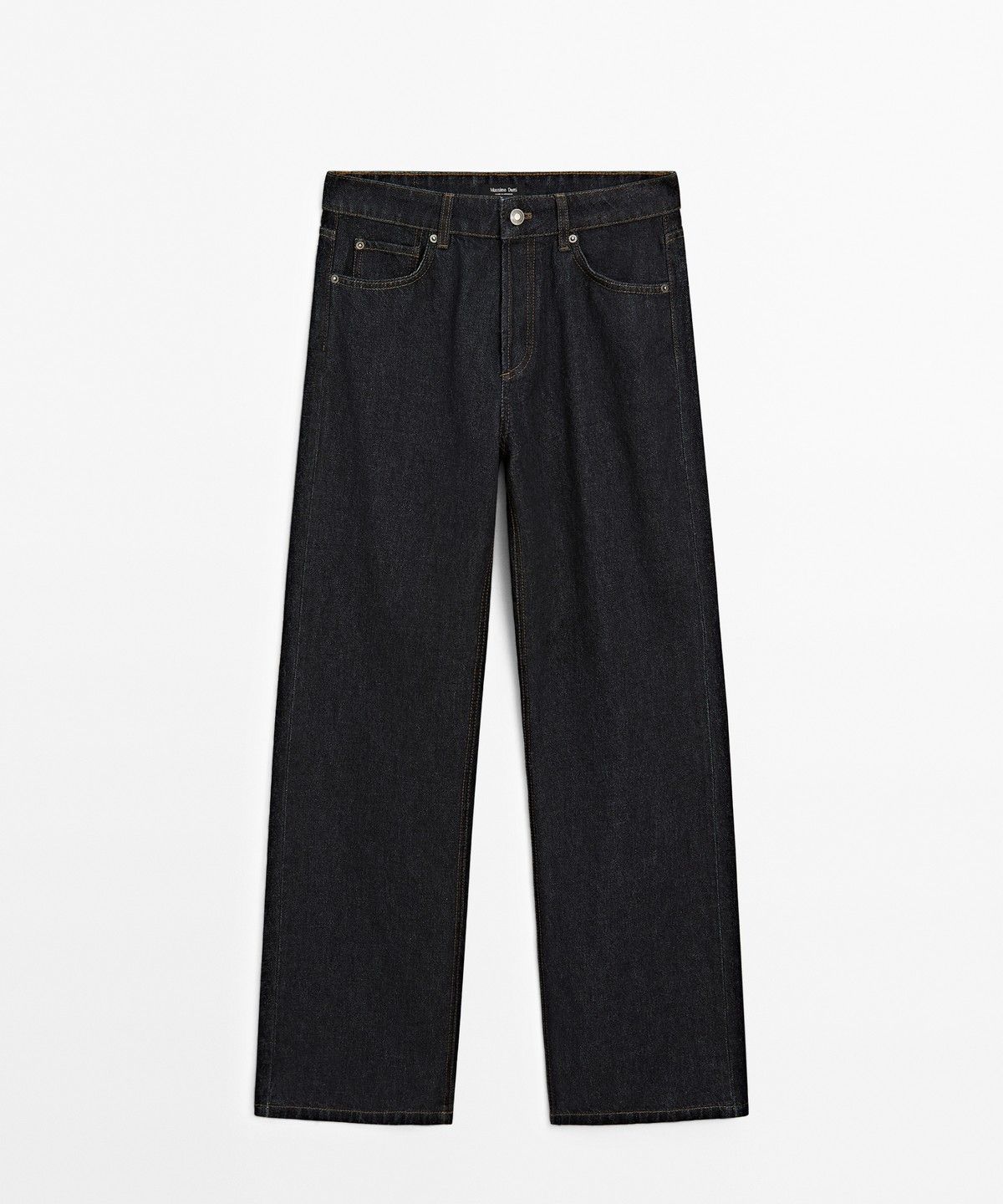 마시모두띠(MASSIMO DUTTI) 미드라이즈 와이드 레그 진
