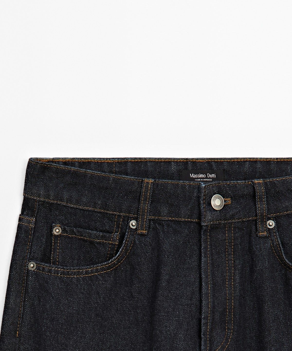 마시모두띠(MASSIMO DUTTI) 미드라이즈 와이드 레그 진