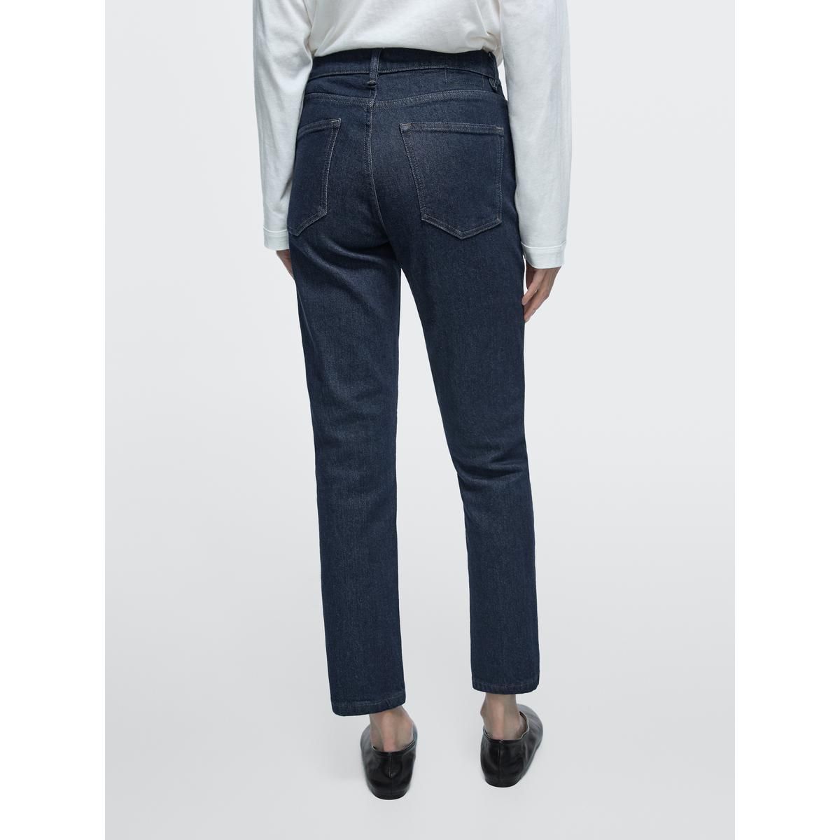 마시모두띠(MASSIMO DUTTI) 슬림핏 미드웨이스트 크롭 진