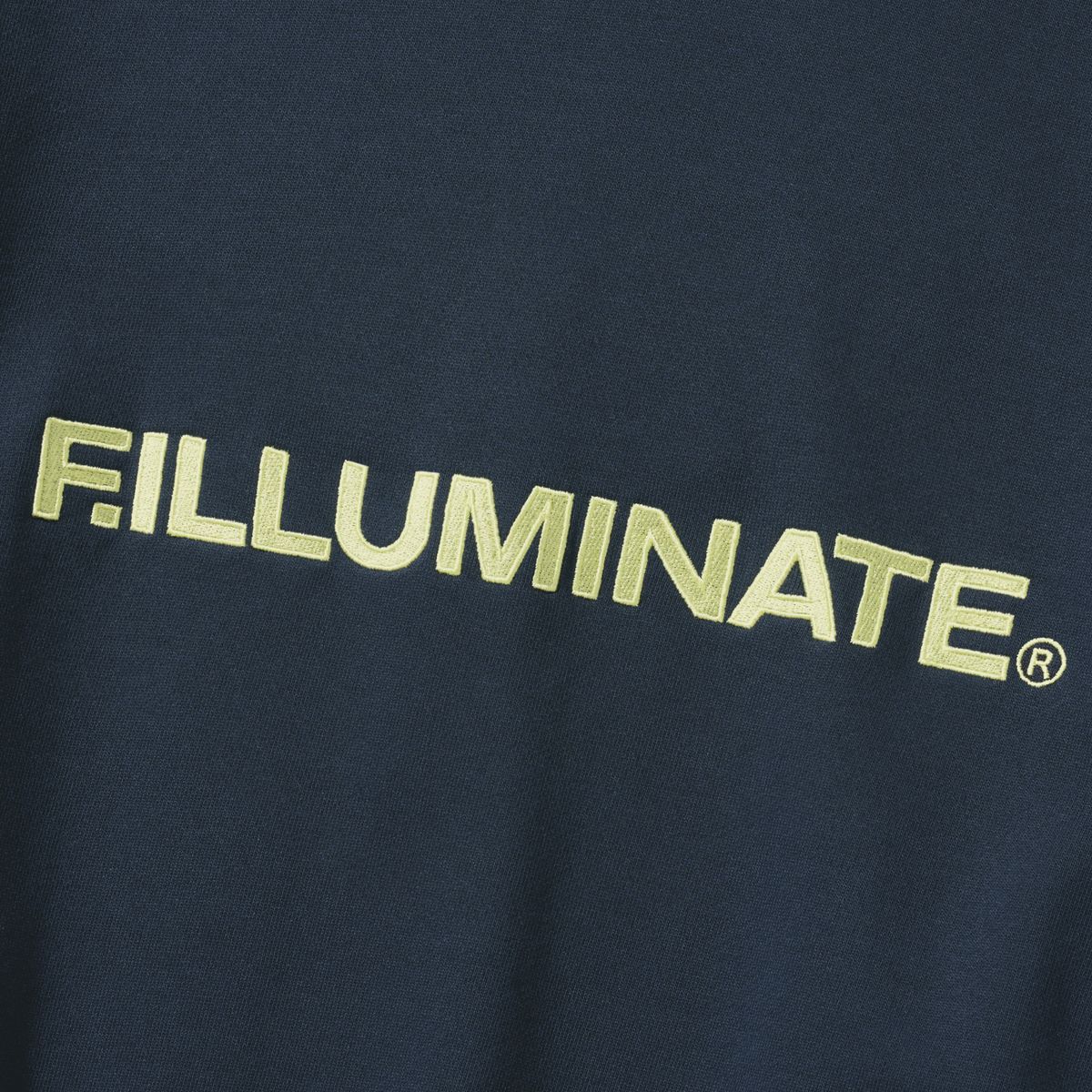 필루미네이트(FILLUMINATE) 시그니처 어센틱 로고 스웨트셔츠-네이비