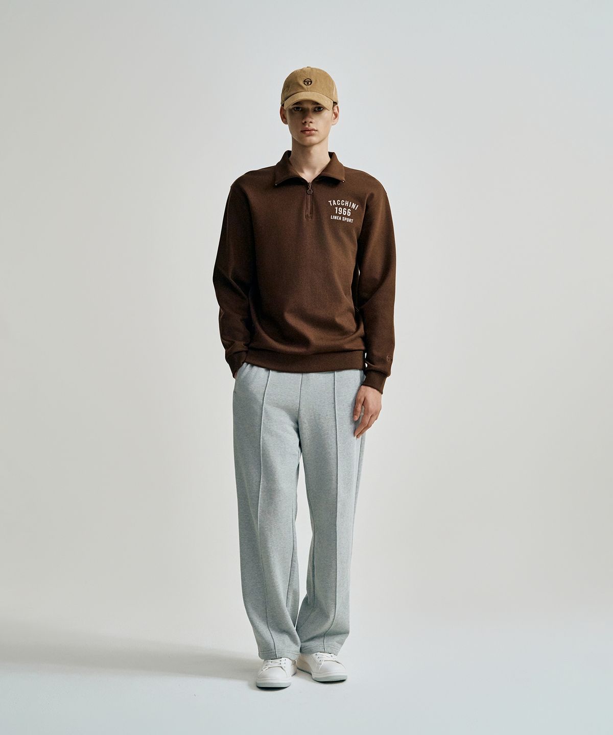 세르지오 타키니(SERGIO TACCHINI) U 쿠쉬라이트 하프집 (D.Brown)