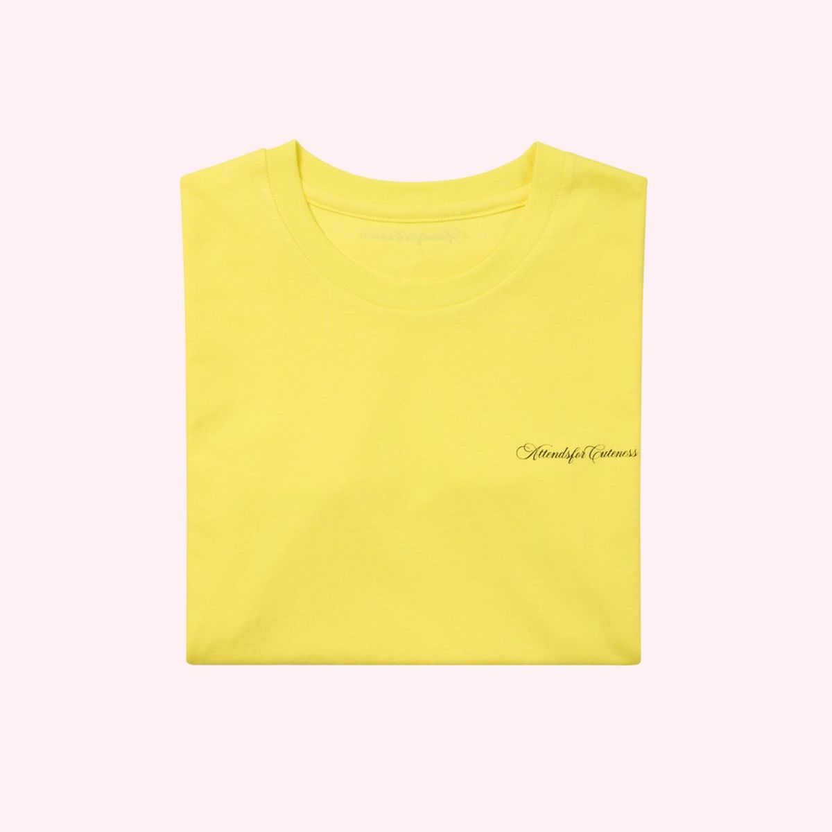 어텐즈(ATTENDS) Attends for cuteness tee (Yellow)