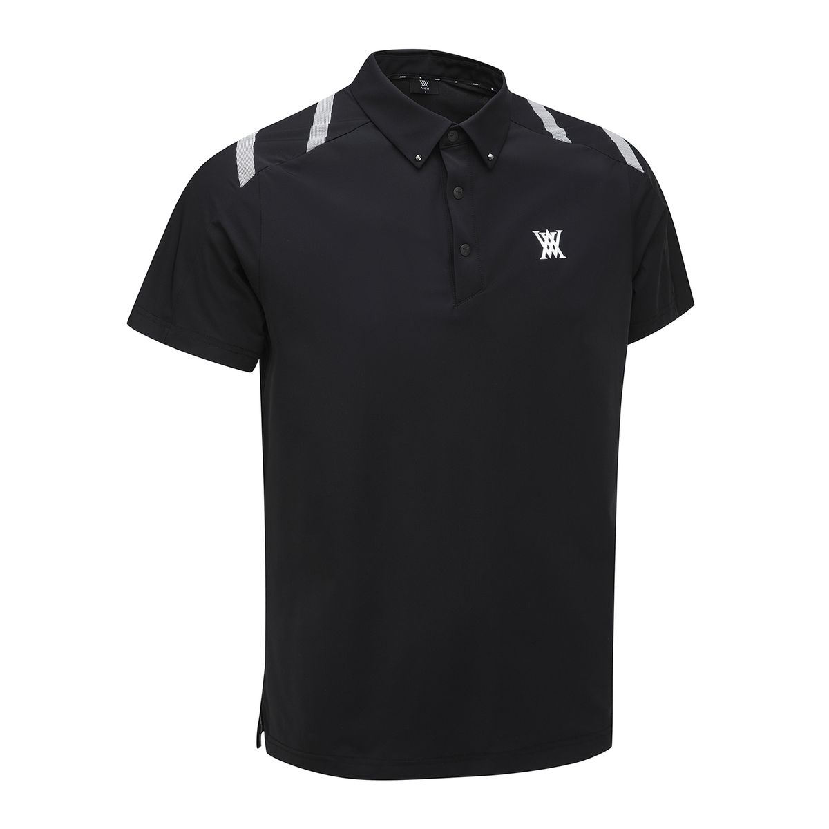 어뉴골프(ANEW GOLF) MEN ICE DOTS LOGO PATTERN SHORT T-SHIRT_BK
