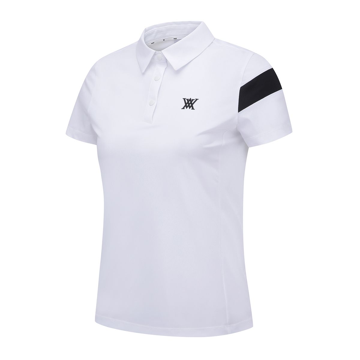 어뉴골프(ANEW GOLF) WOMEN ICE DOTS INCISION POINT SHORT T-SHIRT_WH