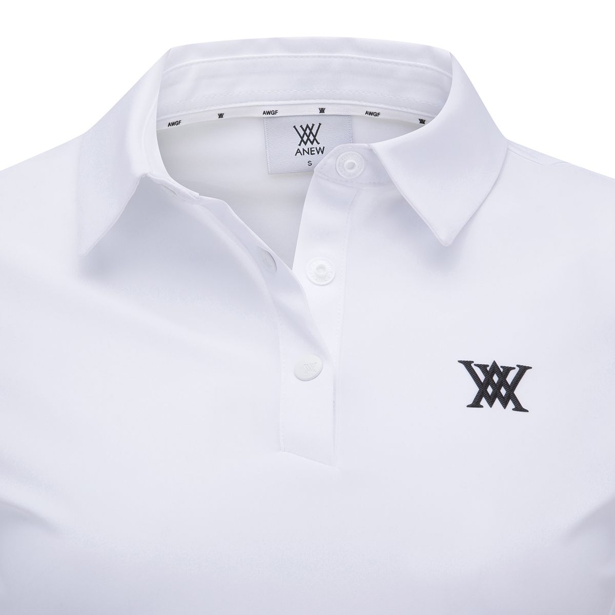 어뉴골프(ANEW GOLF) WOMEN ICE DOTS INCISION POINT SHORT T-SHIRT_WH