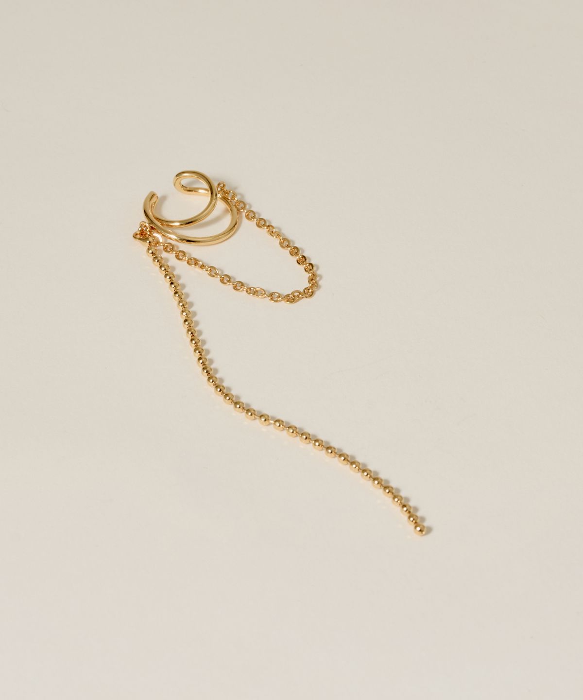 노비스도쿄(NOVICE TOKYO) 롱 체인 이어커프  Long Chain Ear Cuff / Gold
