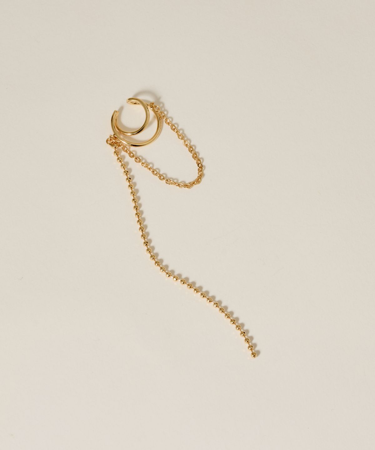 노비스도쿄(NOVICE TOKYO) 롱 체인 이어커프  Long Chain Ear Cuff / Gold