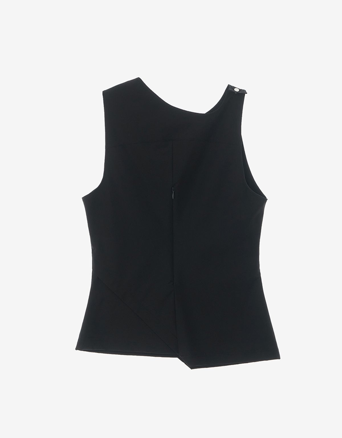 리게(RIGHE) UNBALANCE SLEEVELESS BLACK