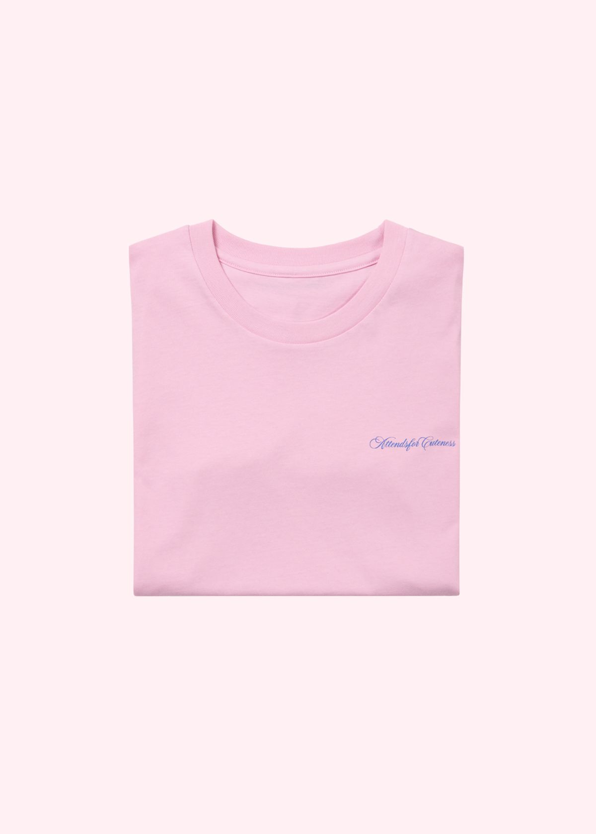 어텐즈(ATTENDS) Attends for cuteness tee (Baby Pink)