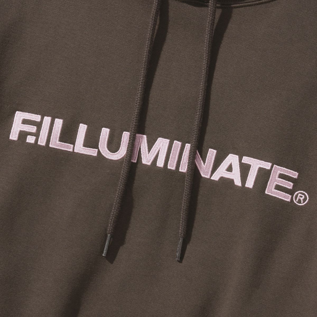 필루미네이트(FILLUMINATE) 시그니처 어센틱 로고 후디-브라운