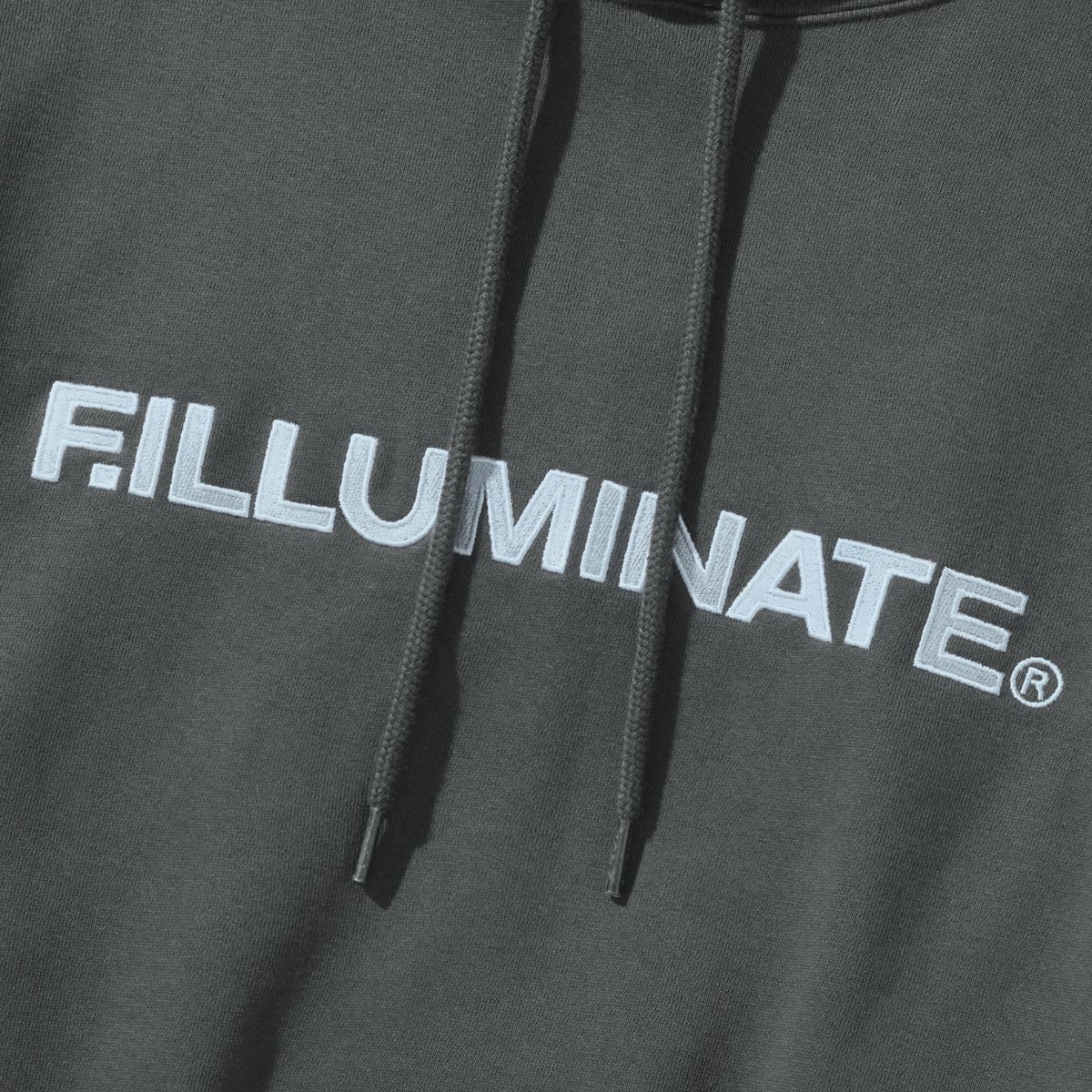 필루미네이트(FILLUMINATE) 시그니처 어센틱 로고 후디-차콜