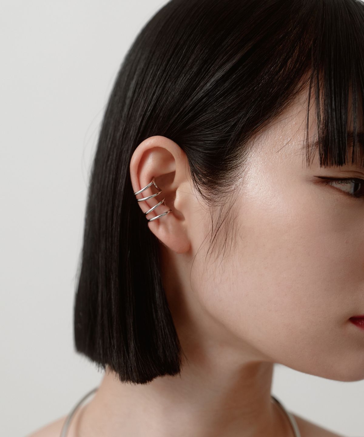 노비스도쿄(NOVICE TOKYO) 루프 이어커프 Loop Ear Cuff  / Silver