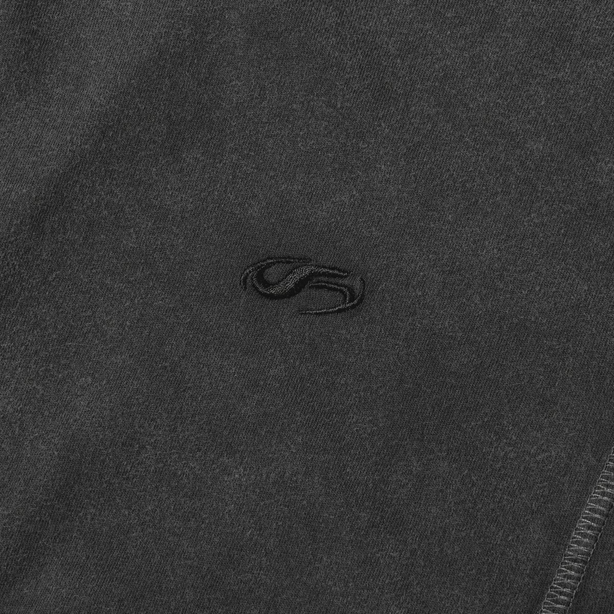 필루미네이트(FILLUMINATE) (W) 워시드 패널 롱 슬리브-차콜