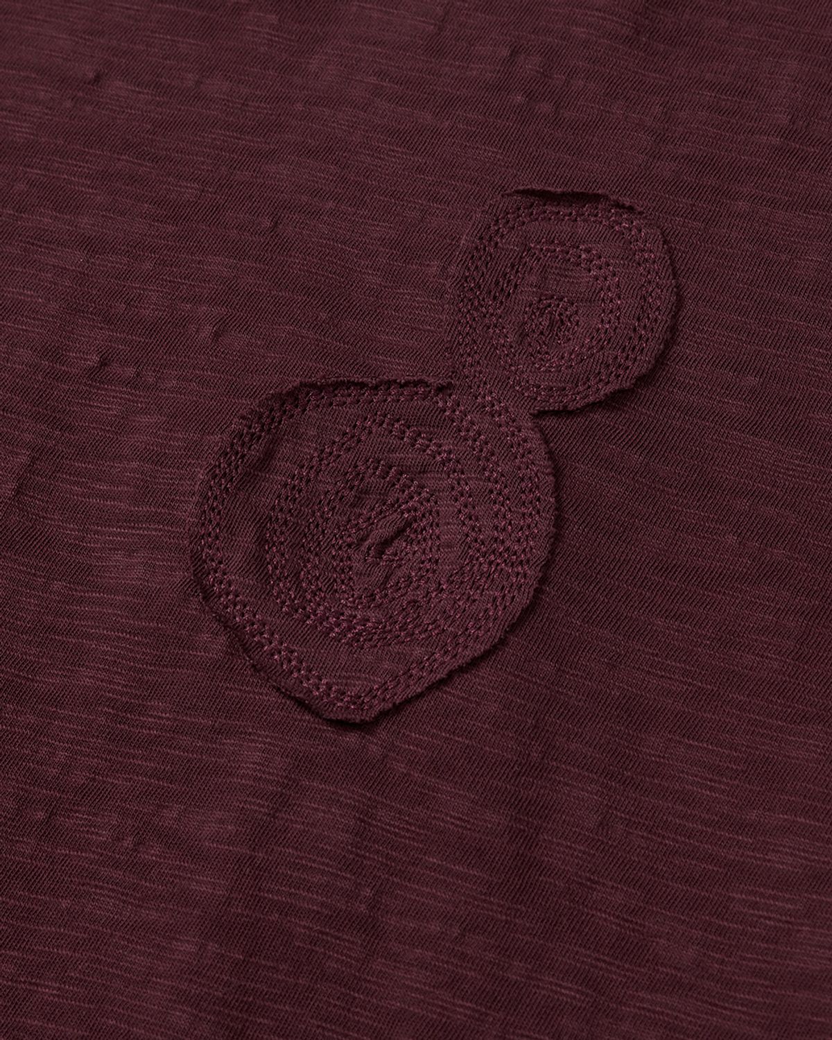 사일런트실러블(SILENTSYLLABLE) Eddy half T-shirts / Burgundy