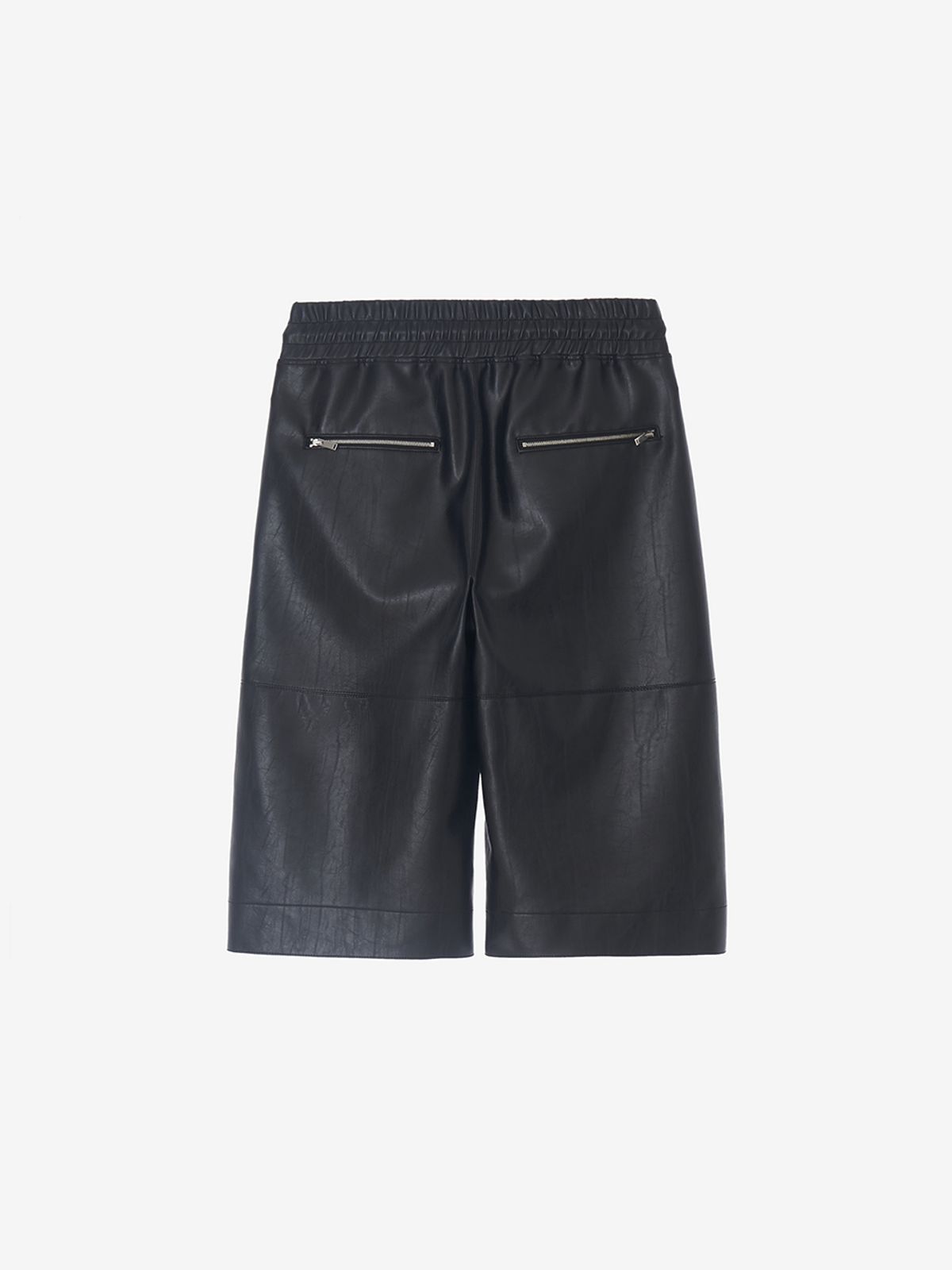 리게(RIGHE) LEATHER SHORTS BLACK