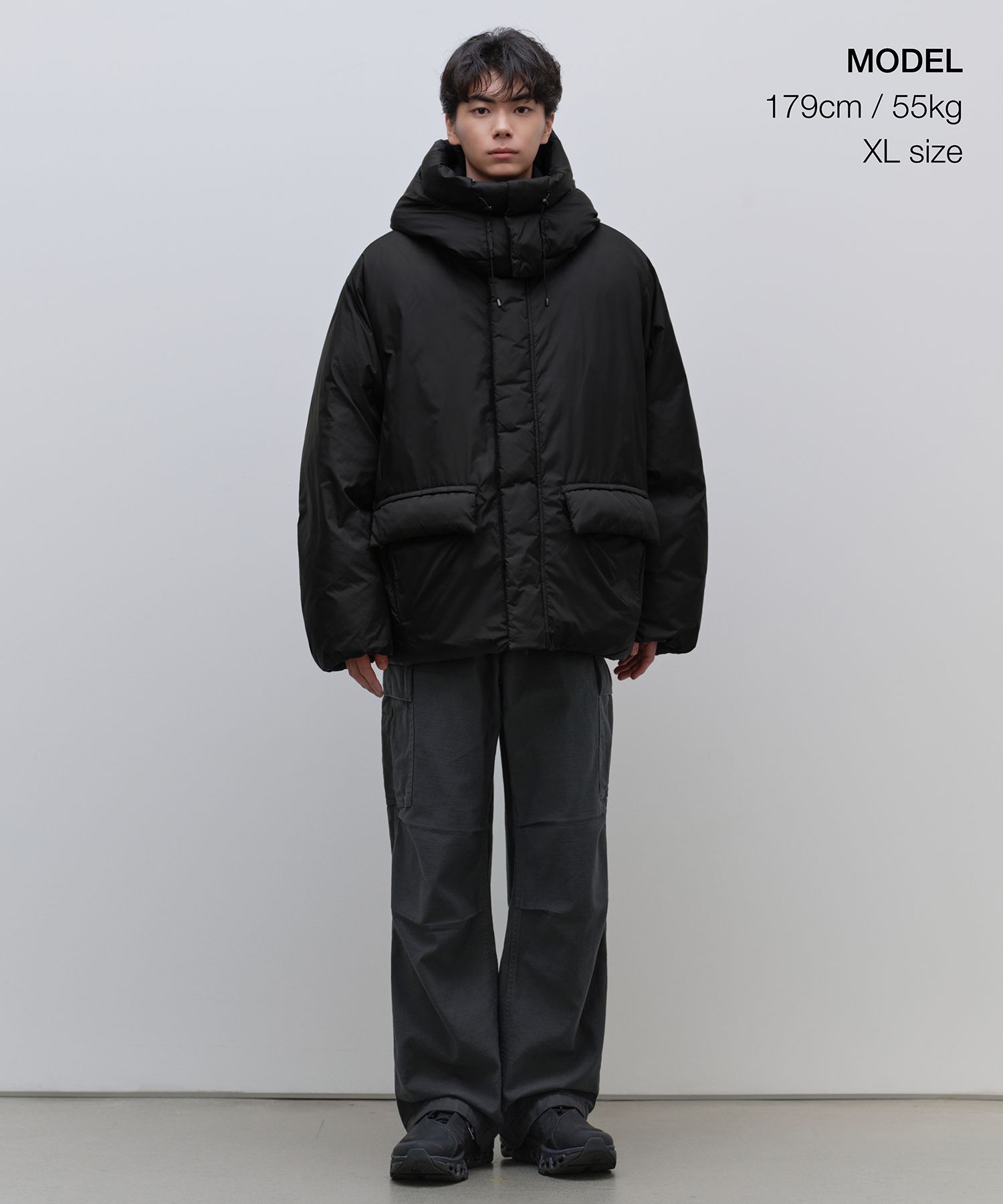 MUSINSA公式 | MUSINSA STANDARD ノンキルティングフーディッドダウン