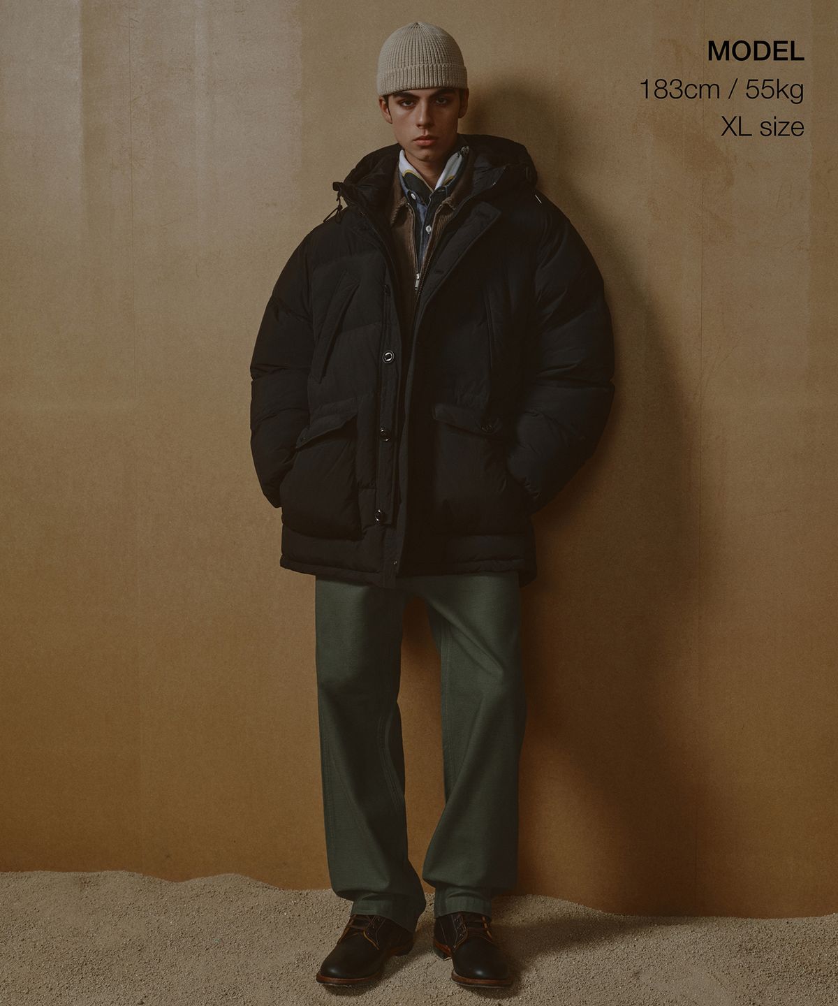 무신사 스탠다드(MUSINSA STANDARD) 마운틴 패딩 파카 [블랙]