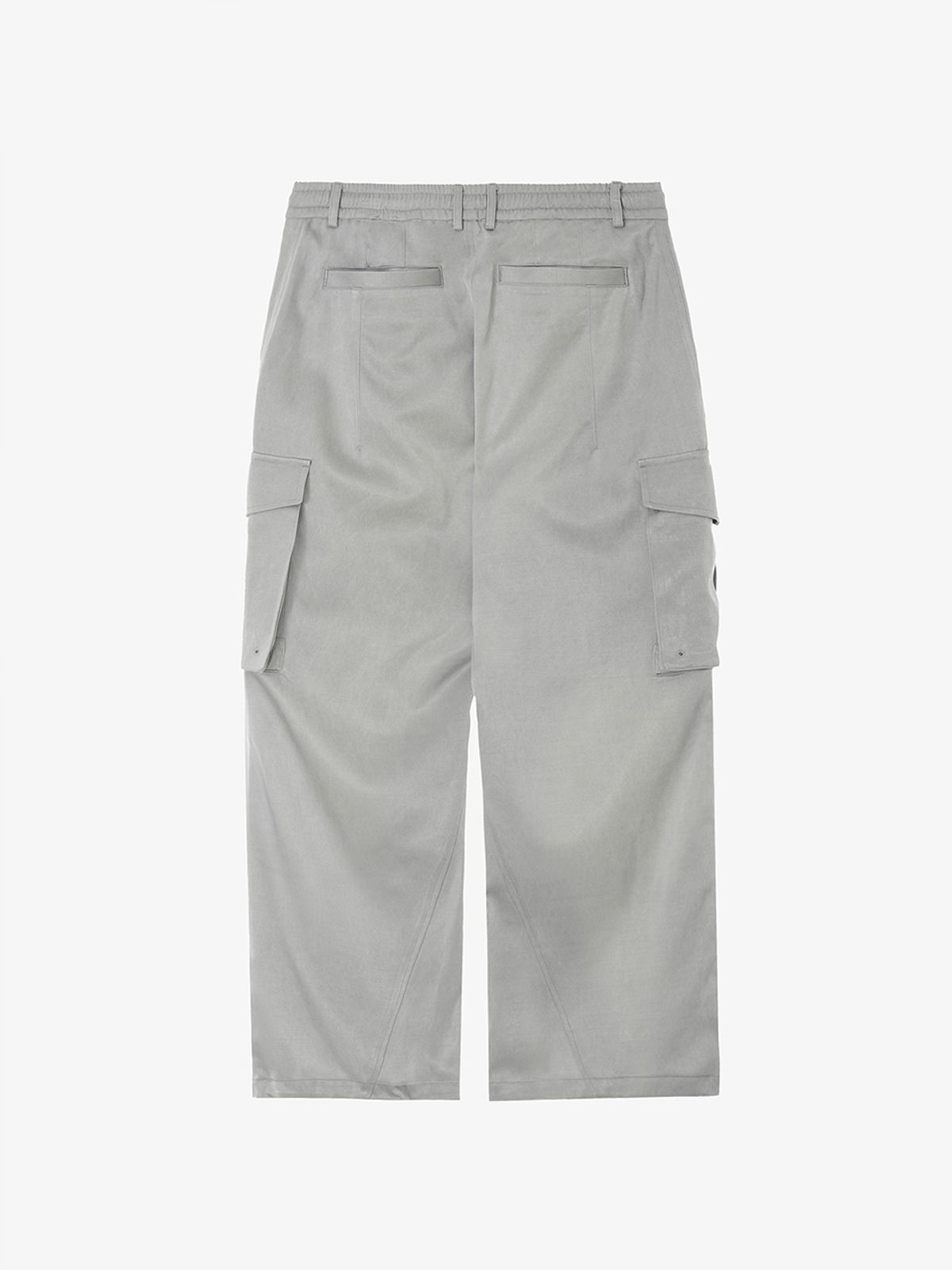 리게(RIGHE) FRONT ZIP CARGO PANTS ASH GREY