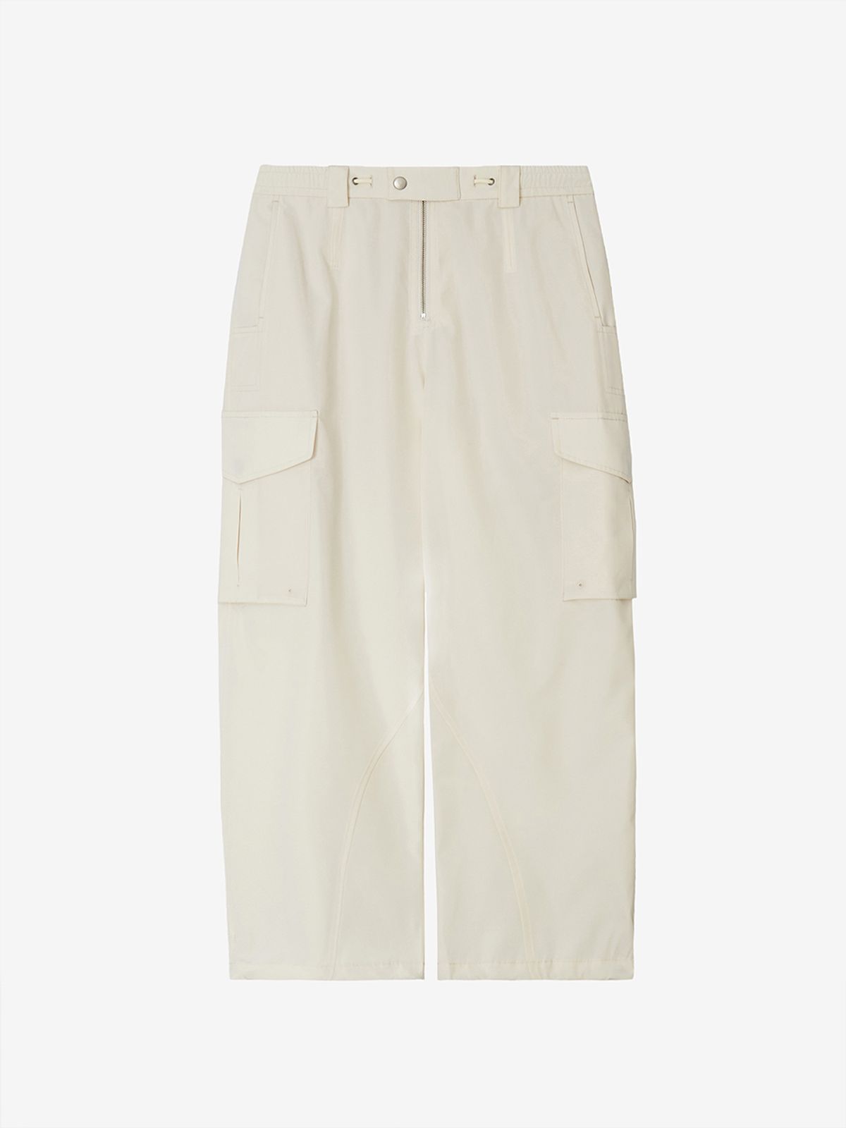 리게(RIGHE) FRONT ZIP CARGO PANTS IVORY