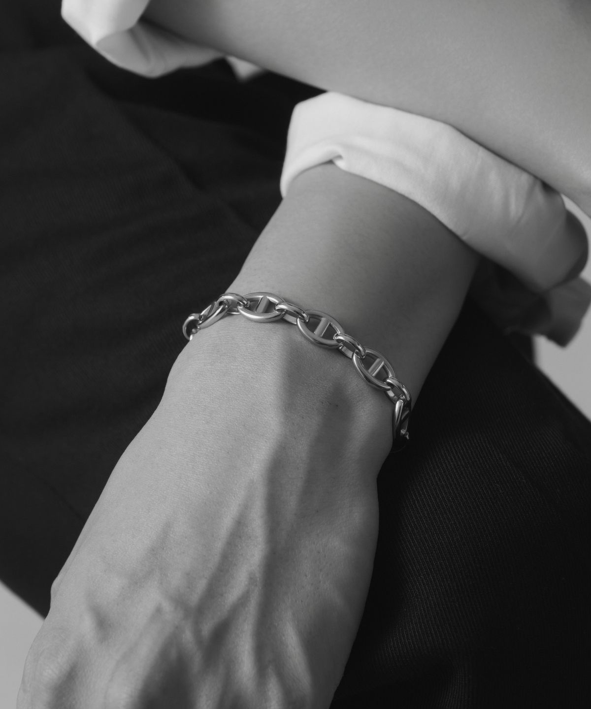 노비스도쿄(NOVICE TOKYO) 마리나 체인 팔찌 Marina Chain Bracelet[Stainless]  / Silver