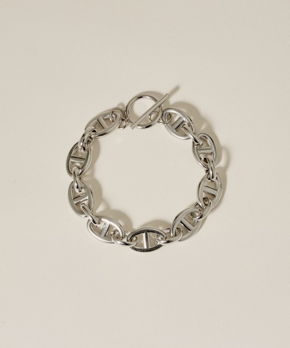 노비스도쿄(NOVICE TOKYO) 마리나 체인 팔찌 Marina Chain Bracelet[Stainless]  / Silver
