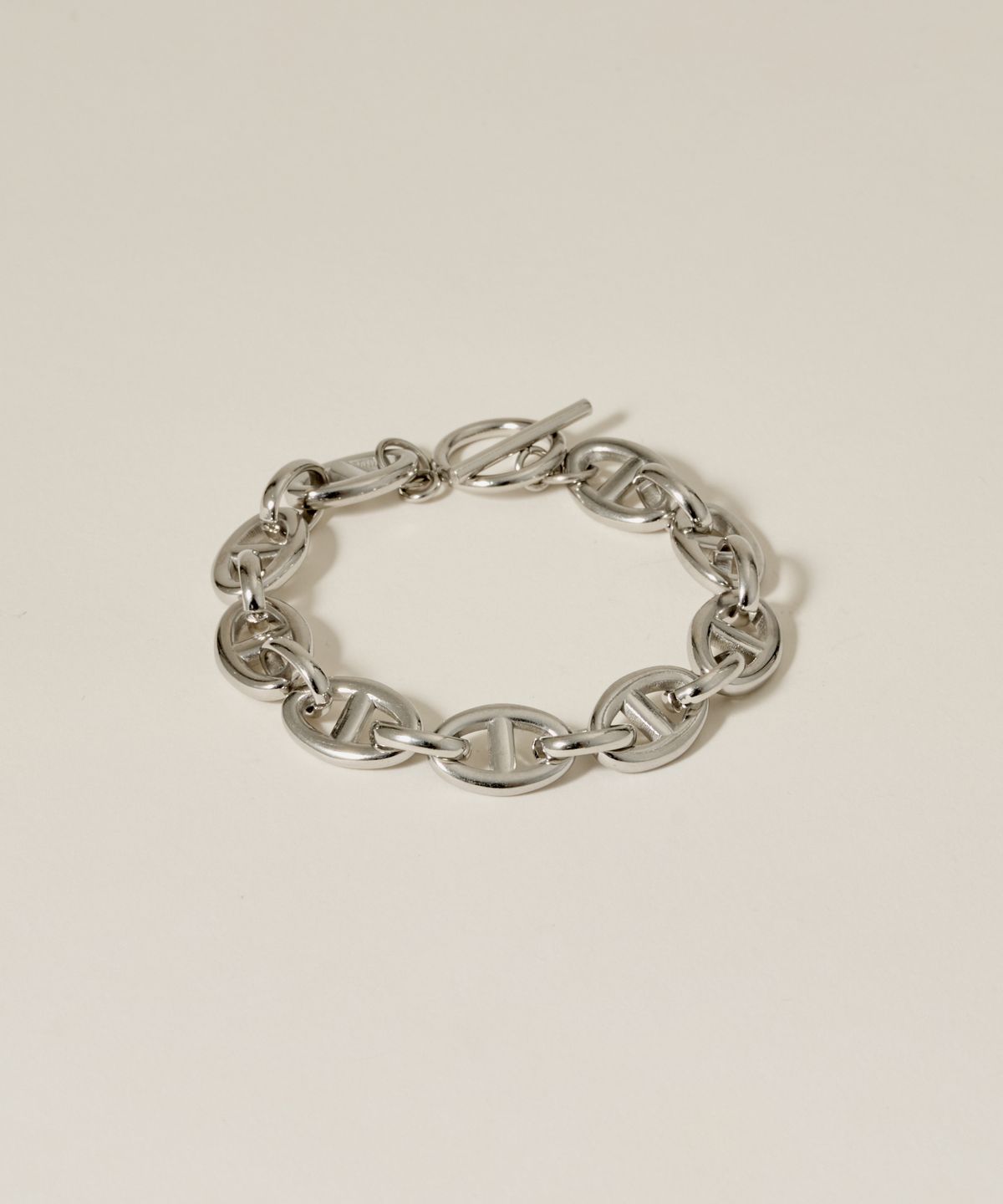 노비스도쿄(NOVICE TOKYO) 마리나 체인 팔찌 Marina Chain Bracelet[Stainless]  / Silver